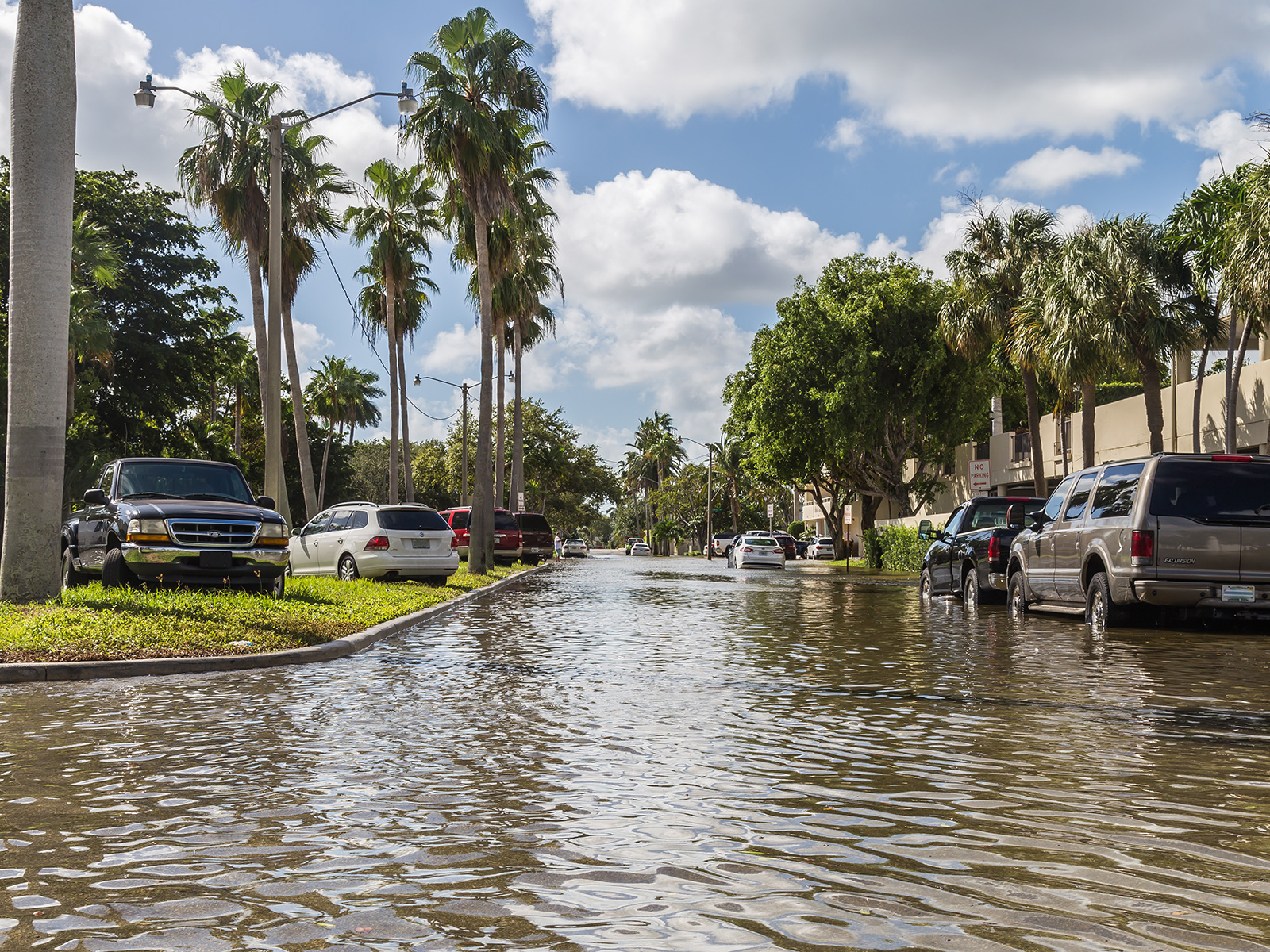 Street flooding on Key Biscayne